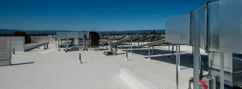 A commercial roof in St. Augustine, Florida